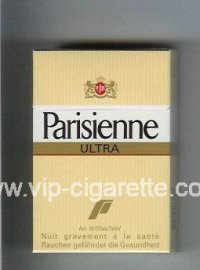 Parisienne Ultra yellow cigarettes hard box