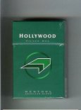 Hollywood Filter Box Menthol American Blend green and light green and black cigarettes hard box