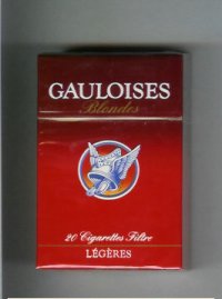 Gauloises Blondes Legeres Cigarettes hard box