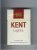 Kent Lights cigarettes hard box