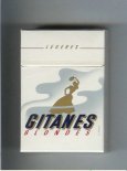 Gitanes Blondes Legeres white and grey cigarettes hard box