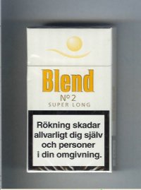 Blend No.2 super long cigarettes Sweden Blend No.2 super long cigarettes Sweden