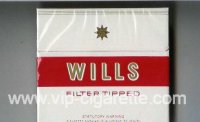 Wills Filter Tipped cigarettes wide flat hard box