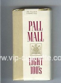 Pall Mall Light 100s cigarettes soft box