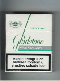 Gladstone Menthol Fine Flavour 25s cigarettes hard box