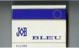 JOB Bleu Filtre white and blue cigarettes wide flat hard box JOB Bleu Filtre white and blue cigarettes wide flat hard box