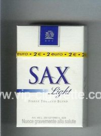 Sax Lights cigarettes hard box