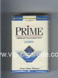 Prime Lights cigarettes soft box