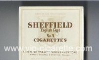 Sheffield English Type No 5 Cigarettes Mild and Delectable cigarettes wide flat hard box