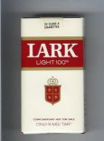 Lark Light 100s white and red Cigarettes soft box
