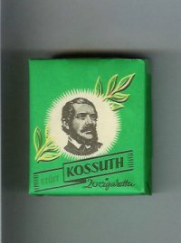 Kossuth Ezust green cigarettes soft box