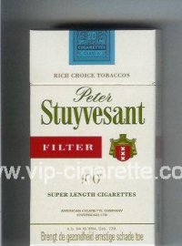 Peter Stuyvesant Filter 100s cigarettes hard box