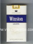 Winston Lights 100s cigarettes soft box