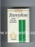 Tareyton Ultra Low Tar Menthol cigarettes soft box Tareyton Ultra Low Tar Menthol cigarettes soft box