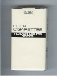 Flavor Lights 100s Filter Cigarettes soft box