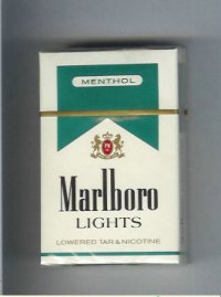 Marlboro Lights Menthol cigarettes hard box