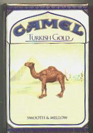 Camel Turkish Gold cigarettes hard box