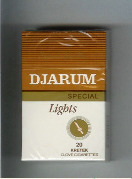 Djarum Special Lights cigarettes hard box