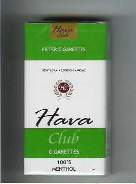 Hava Club cigarettes 100s Menthol soft box