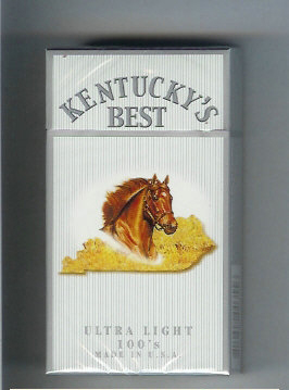 Kentucky\'s Best Ultra Light 100s cigarettes hard box