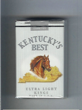 Kentucky\'s Best Ultra Light kings cigarettes soft box