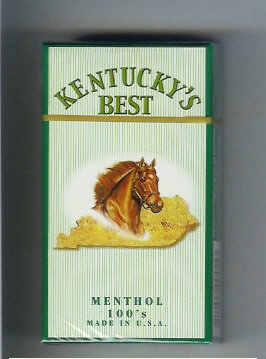 Kentucky\'s Best Menthol 100s cigarettes hard box