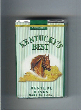 Kentucky\'s Best Menthol Kings cigarettes soft box