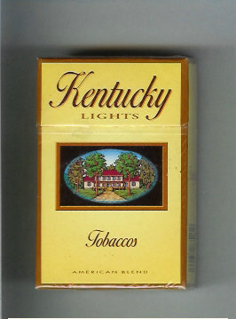 Kentucky Lights Tobaccos American Blend cigarettes hard box