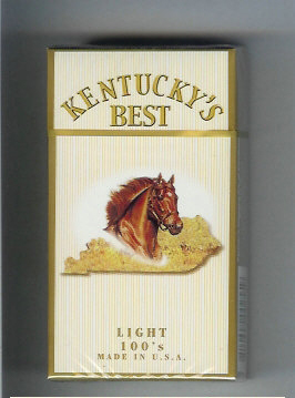Kentucky\'s Best Light 100s cigarettes hard box