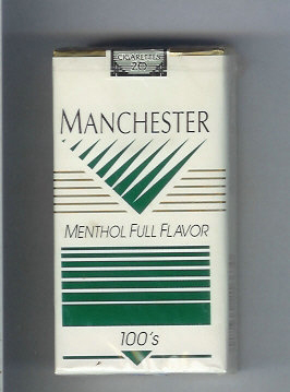 Manchester Menthol Full Flavor 100s cigarettes soft box