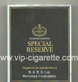 Special Reserve 100s cigarettes wide flat hard box