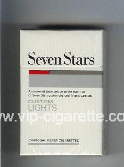 Seven Stars Custom Lights Charcoal Filter cigarettes hard box