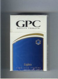 GPC Quality Tabacco Lights King Size Filters Cigarettes hard box  GPC Quality Tabacco Lights King Size Filters Cigarettes hard box