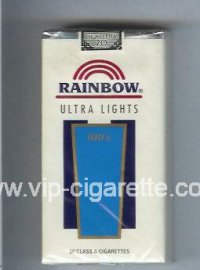 Rainbow Ultra Lights 100s cigarettes soft box
