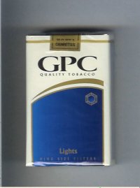 GPC Quality Tabacco Lights King Size Filters Cigarettes soft box