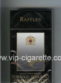 Raffles 100s black and grey cigarettes hard box