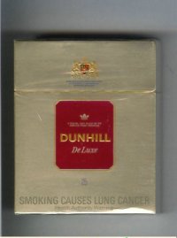 Dunhill De Luxe 25 cigarettes hard box  Dunhill De Luxe 25 cigarettes hard box