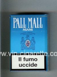 Pall Mall Famous American Cigarettes Miami cigarettes hard box