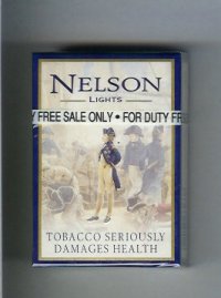 Nelson Lights cigarettes hard box  Nelson Lights cigarettes hard box