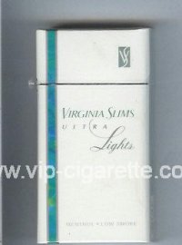 Virginia Slims Ultra Lights Menthol 100s cigarettes hard box  Virginia Slims Ultra Lights Menthol 100s cigarettes hard box