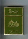 Harrods Virginia Filter cigarettes hard box  Harrods Virginia Filter cigarettes hard box