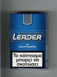 Leader blue Cigarettes hard box  Leader blue Cigarettes hard box