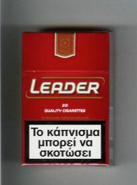 Leader red Cigarettes hard box  Leader red Cigarettes hard box