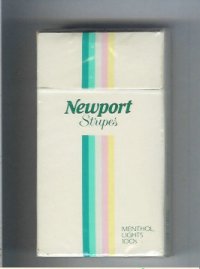 Newport Stripes Menthol Lights 100s cigarettes hard box  Newport Stripes Menthol Lights 100s cigarettes hard box