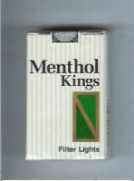 Menthol Kings Filter Lights cigarettes soft box