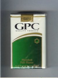 GPC Quality Tabacco Menthol Full Flavor King Size Filters Cigarettes soft box  GPC Quality Tabacco Menthol Full Flavor King Size Filters Cigarettes soft box