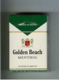 Golden Beach American Blend Menthol cigarettes hard box