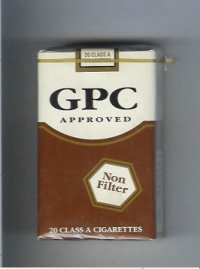 GPC Approved Non Filter 20 Class A Cigarettes soft box  GPC Approved Non Filter 20 Class A Cigarettes soft box