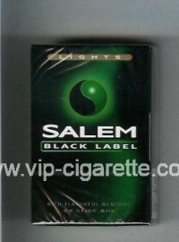 Salem Black Label Lights cigarettes hard box