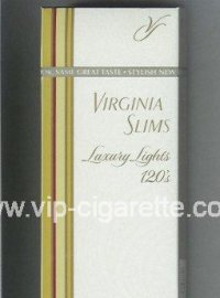 Virginia Slims Luxury Lights 120s cigarettes hard box  Virginia Slims Luxury Lights 120s cigarettes hard box
